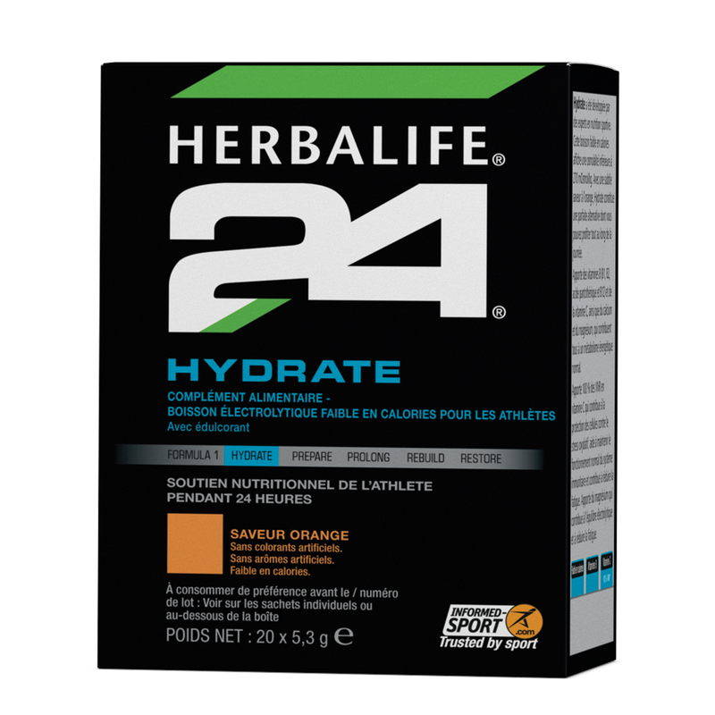Herbalife - 24 - Hydrate Orange 20 sachets de 5,3 g