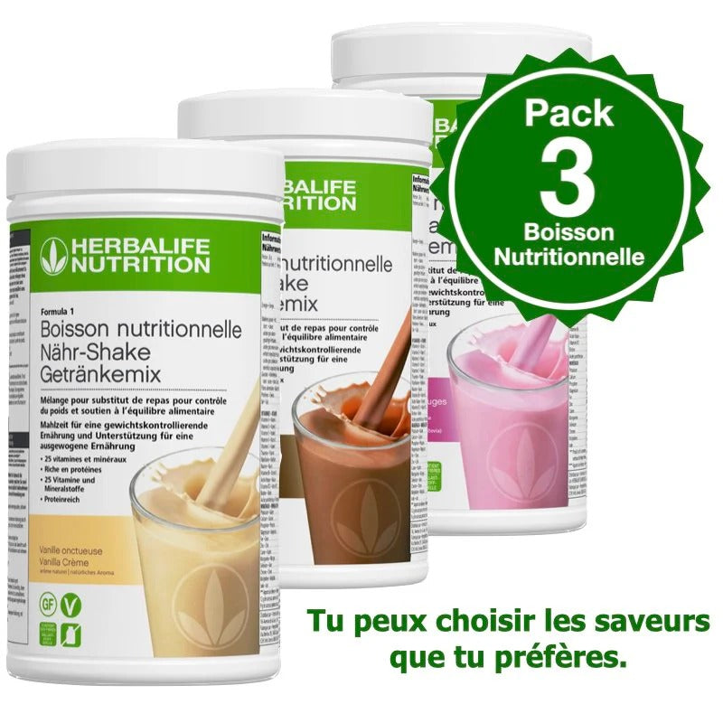 Herbalife - Formula 1 - Boisson Nutritionnelle Lot de 3